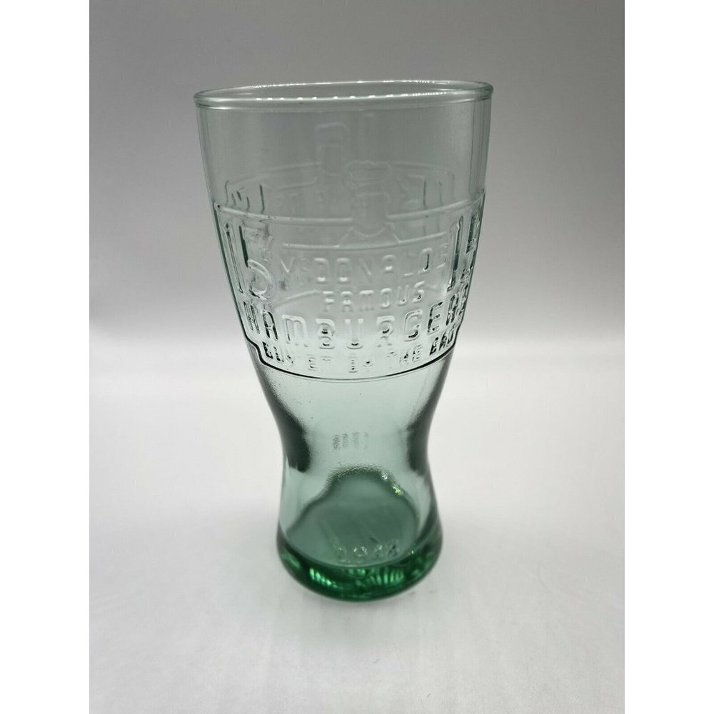 McDonald's Retro Coke Glass Famous Hamburgers Buy Em By The Bag 1948 Vintage